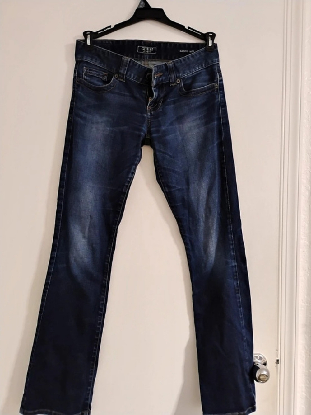 GUESS Daredevil Bootcut Jeans in Blue Waist 28